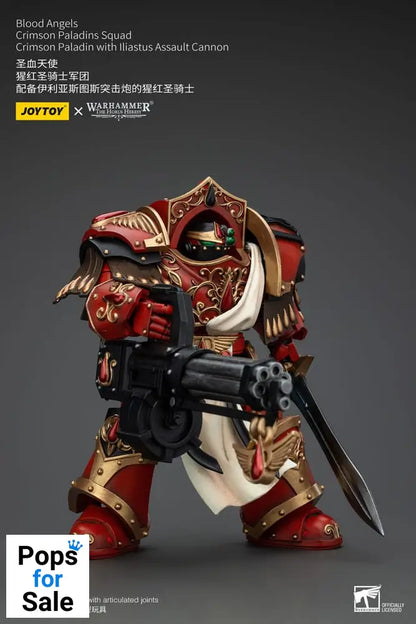 Warhammer The Horus Heresy Action Figure 1/18 Blood Angels Crimson Paladins Squad Crimson Paladin with Iliastus Assault