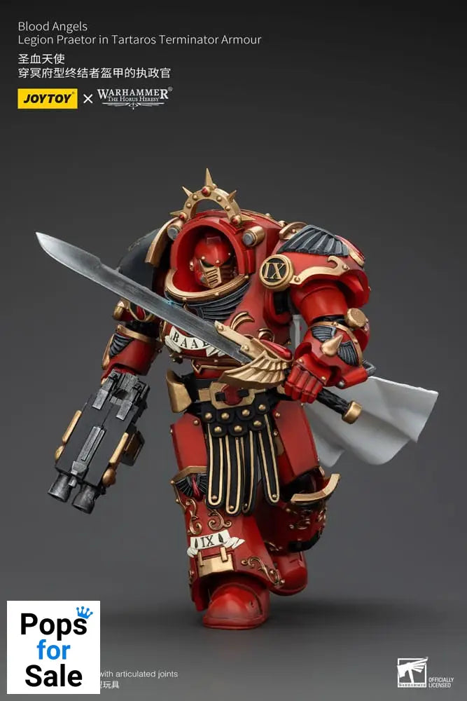 Warhammer The Horus Heresy Action Figure 1/18 Blood Angels Legion Praetor in Tartaros Terminator Armour 14 cm
