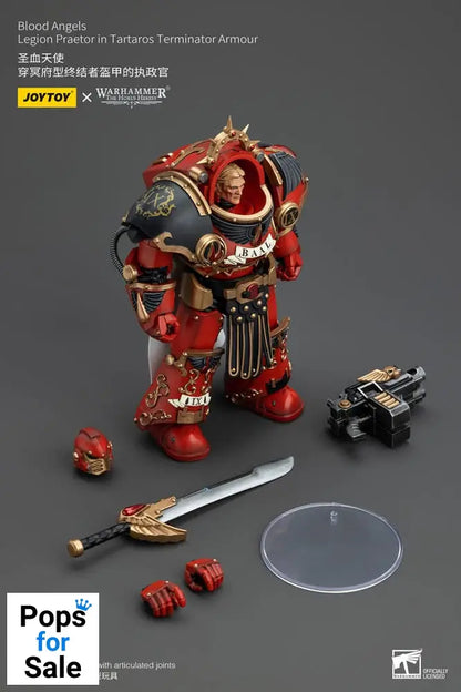 Warhammer The Horus Heresy Action Figure 1/18 Blood Angels Legion Praetor in Tartaros Terminator Armour 14 cm