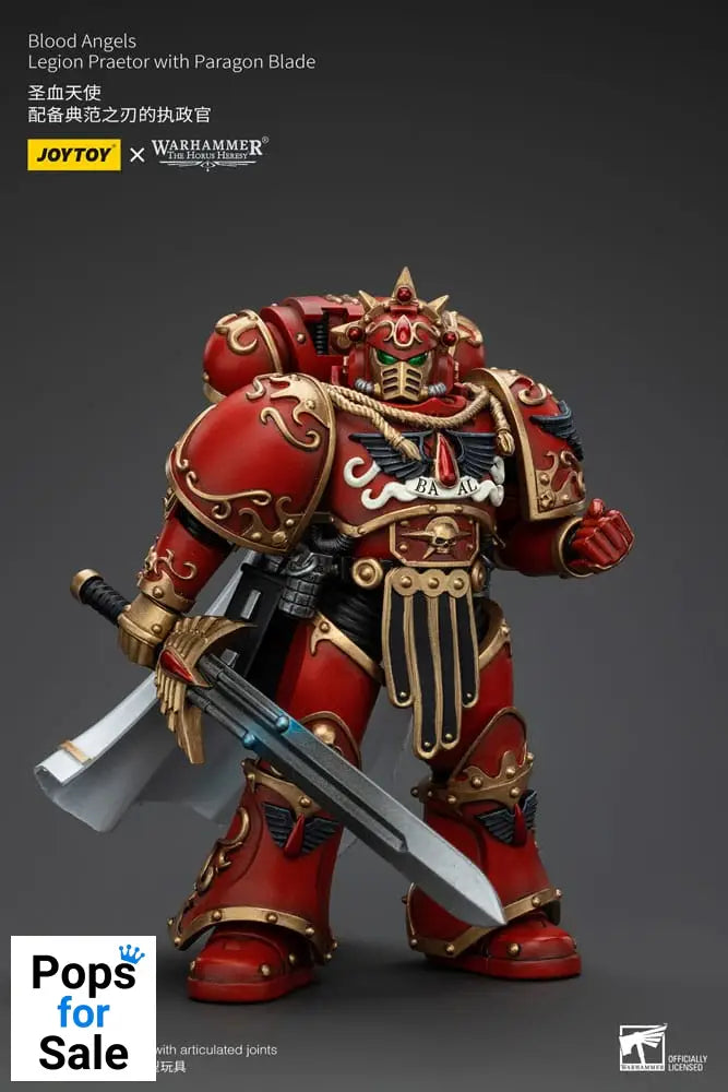 Warhammer The Horus Heresy Action Figure 1/18 Blood Angels Legion Praetor with Paragon Blade 13 cm