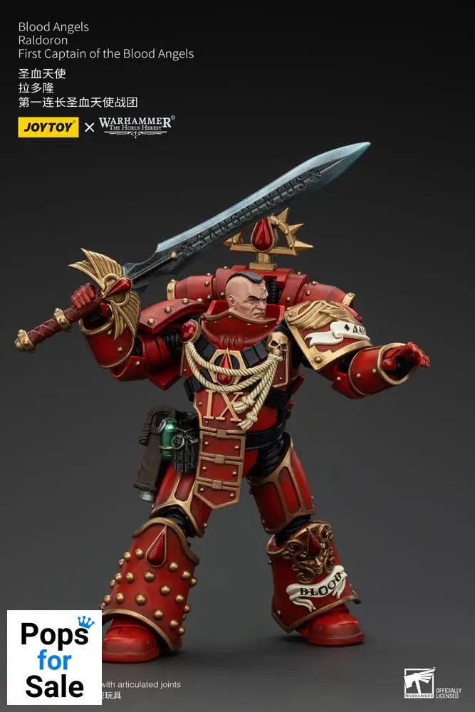 Warhammer The Horus Heresy Action Figure 1/18 Blood Angels Raldoron First Captain of the Blood Angels 13 cm
