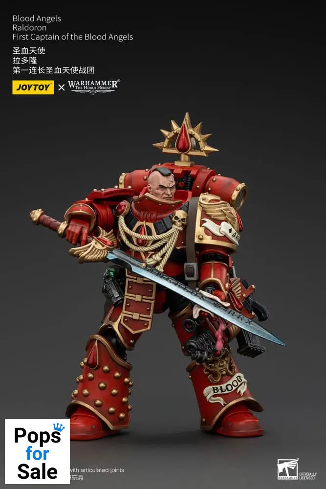 Warhammer The Horus Heresy Action Figure 1/18 Blood Angels Raldoron First Captain of the Blood Angels 13 cm