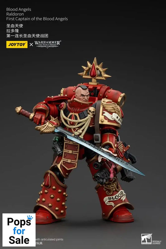 Warhammer The Horus Heresy Action Figure 1/18 Blood Angels Raldoron First Captain of the Blood Angels 13 cm