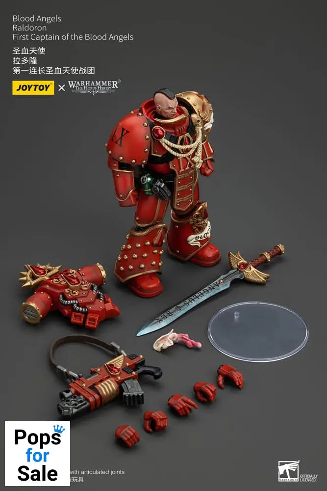 Warhammer The Horus Heresy Action Figure 1/18 Blood Angels Raldoron First Captain of the Blood Angels 13 cm