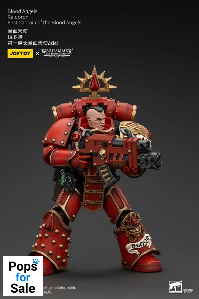 Warhammer The Horus Heresy Action Figure 1/18 Blood Angels Raldoron First Captain of the Blood Angels 13 cm