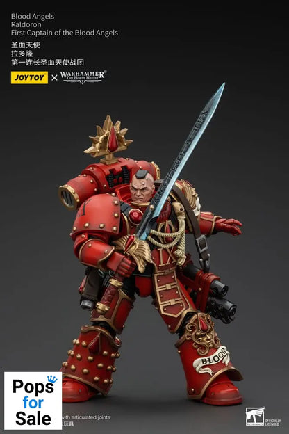 Warhammer The Horus Heresy Action Figure 1/18 Blood Angels Raldoron First Captain of the Blood Angels 13 cm Action