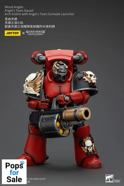 Warhammer The Horus Heresy Action Figure 1/18 Blood Angels Angel's Tears Squad Arch-Erelim with Angel's Tears Grenade Launcher 12 cm