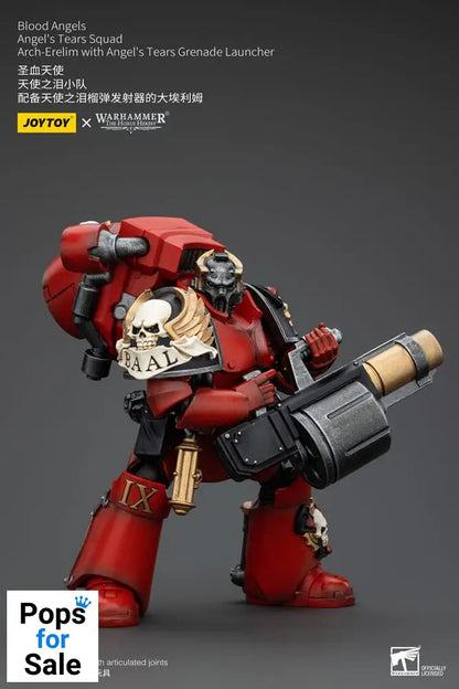 Warhammer The Horus Heresy Action Figure 1/18 Blood Angels Angel's Tears Squad Arch-Erelim with Angel's Tears Grenade Launcher 12 cm