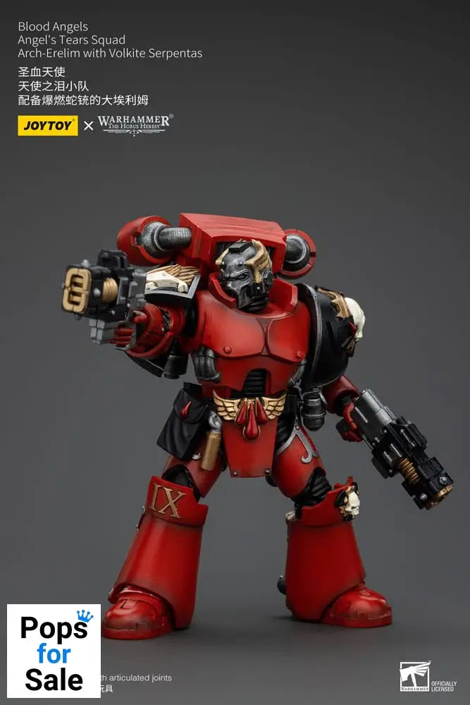 Warhammer The Horus Heresy Action Figure 1/18 Blood Angels Angel's Tears Squad Arch-Erelim with Volkite Serpentas 12 cm