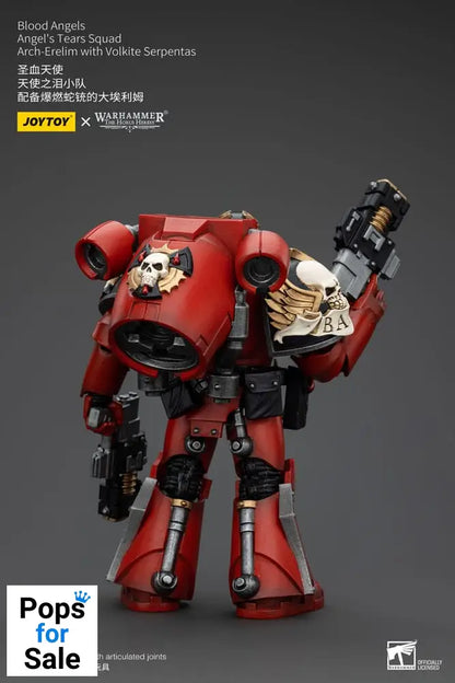 Warhammer The Horus Heresy Action Figure 1/18 Blood Angels Angel's Tears Squad Arch-Erelim with Volkite Serpentas 12 cm