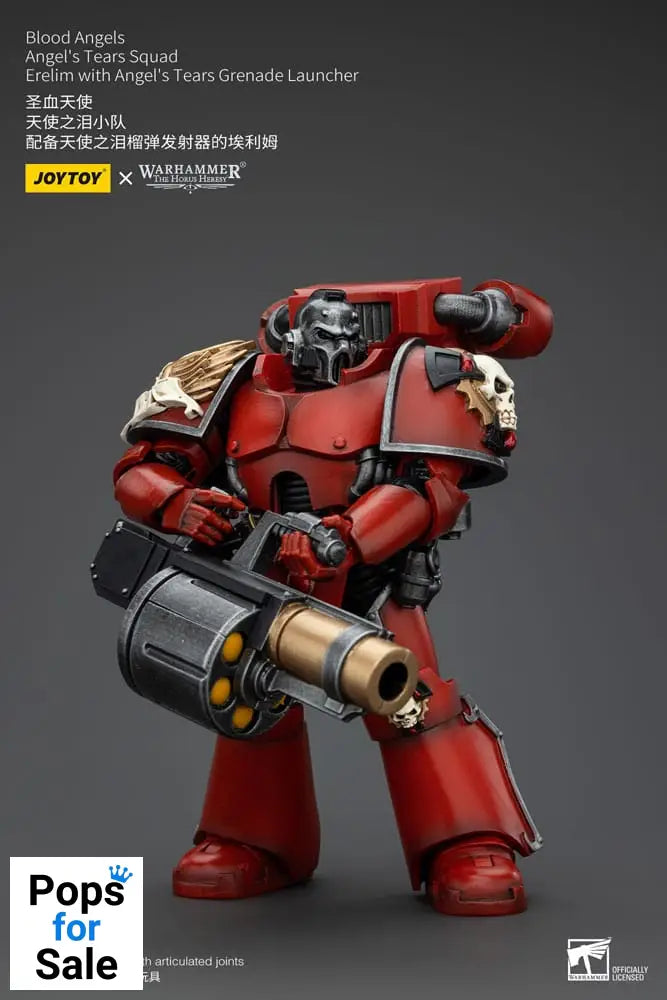 Warhammer The Horus Heresy Action Figure 1/18 Blood Angels Angel's Tears Squad Erelim with Angel's Tears Grenade Launcher 12 cm