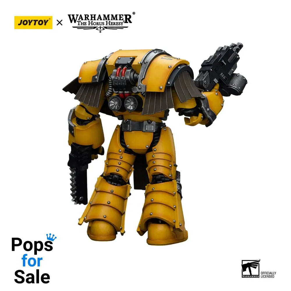 Warhammer The Horus Heresy Action Figure 1/18 Imperial Fists Legion Cataphractii Terminator Squad Legion Cataphractii with Chainfist 12 cm