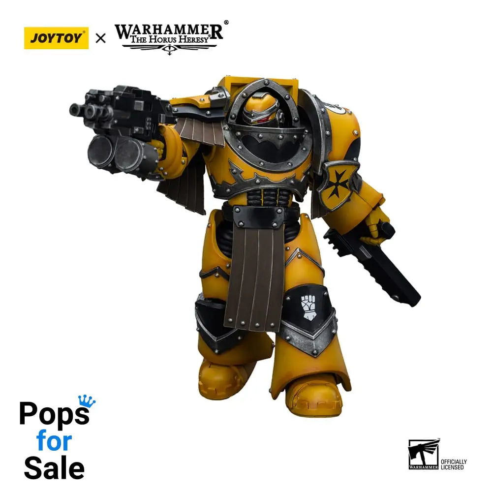 Warhammer The Horus Heresy Action Figure 1/18 Imperial Fists Legion Cataphractii Terminator Squad Legion Cataphractii with Chainfist 12 cm