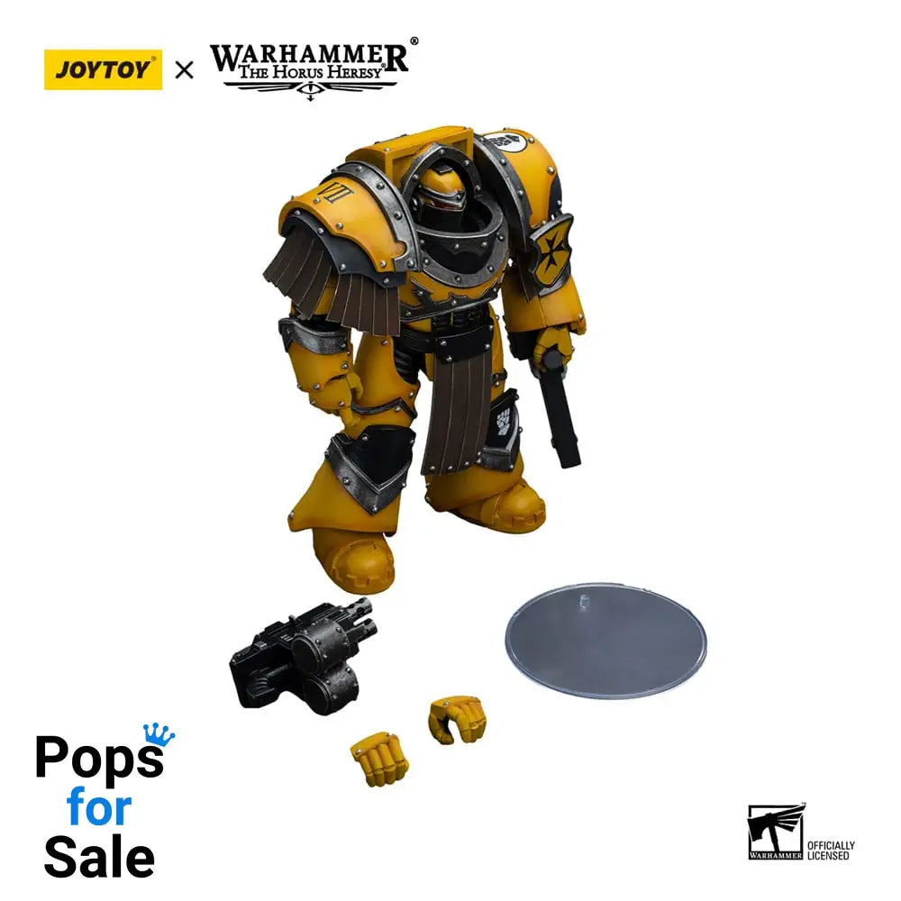 Warhammer The Horus Heresy Action Figure 1/18 Imperial Fists Legion Cataphractii Terminator Squad Legion Cataphractii with Chainfist 12 cm