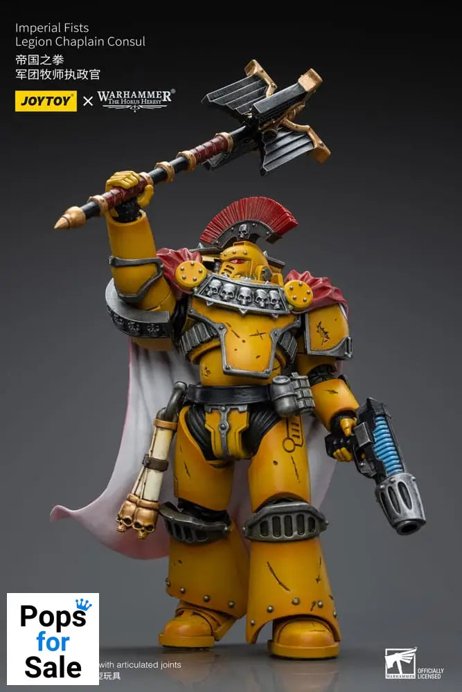 Warhammer The Horus Heresy Action Figure 1/18 Imperial Fists Legion Chaplain Consul 12 cm