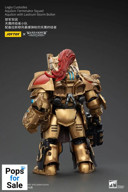 Warhammer The Horus Heresy Action Figure 1/18 Legio Custodes Aquilon Terminator Squad Aquilon with Lastrum Storm Bolter 14 cm