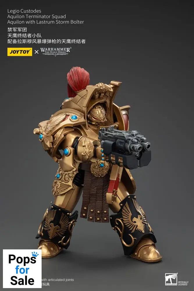 Warhammer The Horus Heresy Action Figure 1/18 Legio Custodes Aquilon Terminator Squad Aquilon with Lastrum Storm Bolter