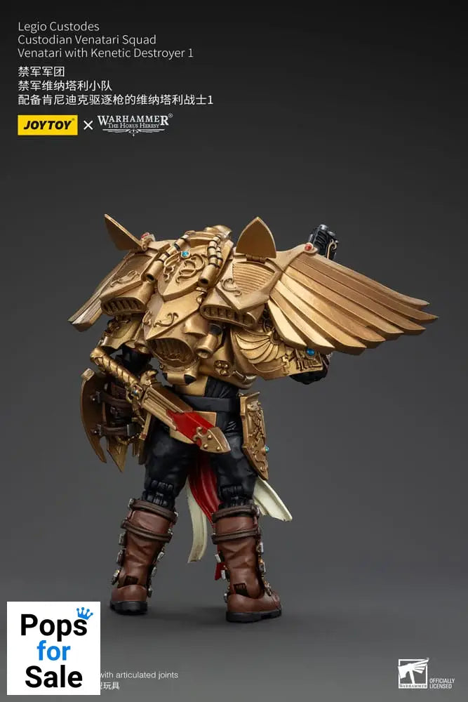 Warhammer The Horus Heresy Action Figure 1/18 Legio Custodes Custodian Venatari Squad Venatari with Kenetic Destroyer 1 13 cm