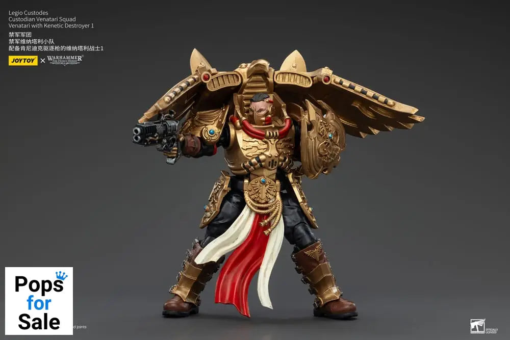 Warhammer The Horus Heresy Action Figure 1/18 Legio Custodes Custodian Venatari Squad Venatari with Kenetic Destroyer 1 13 cm