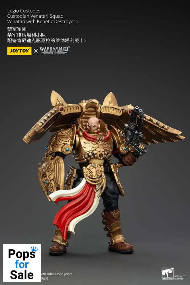Warhammer The Horus Heresy Action Figure 1/18 Legio Custodes Custodian Venatari Squad Venatari with Kenetic Destroyer 2 13 cm