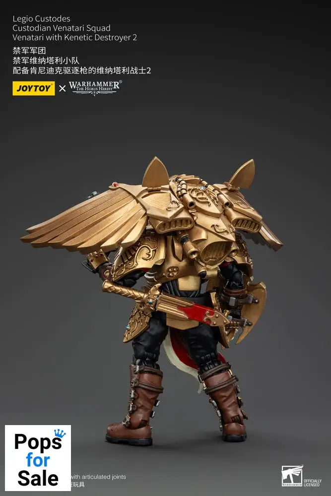 Warhammer The Horus Heresy Action Figure 1/18 Legio Custodes Custodian Venatari Squad Venatari with Kenetic Destroyer 2 13 cm