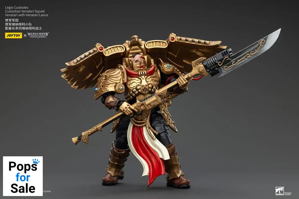 Warhammer The Horus Heresy Action Figure 1/18 Legio Custodes Custodian Venatari Squad Venatari with Venatari Lance 13 cm