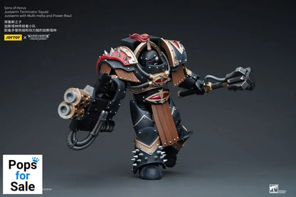 Warhammer The Horus Heresy Action Figure 1/18 Sons of Horus Justaerin Terminator Squad Justaerin with Multi-melta and Power MauL 12 cm