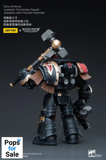 Warhammer The Horus Heresy Action Figure 1/18 Sons of Horus Justaerin Terminator Squad Justaerin with Thunder Hammer 12 cm