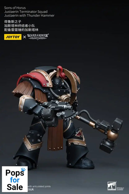 Warhammer The Horus Heresy Action Figure 1/18 Sons of Horus Justaerin Terminator Squad Justaerin with Thunder Hammer 12 cm