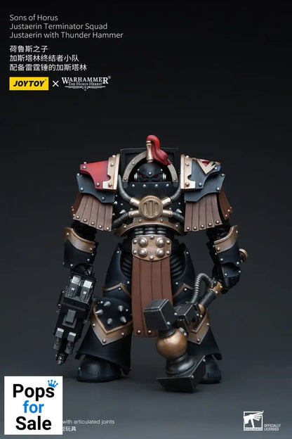 Warhammer The Horus Heresy Action Figure 1/18 Sons of Horus Justaerin Terminator Squad Justaerin with Thunder Hammer 12