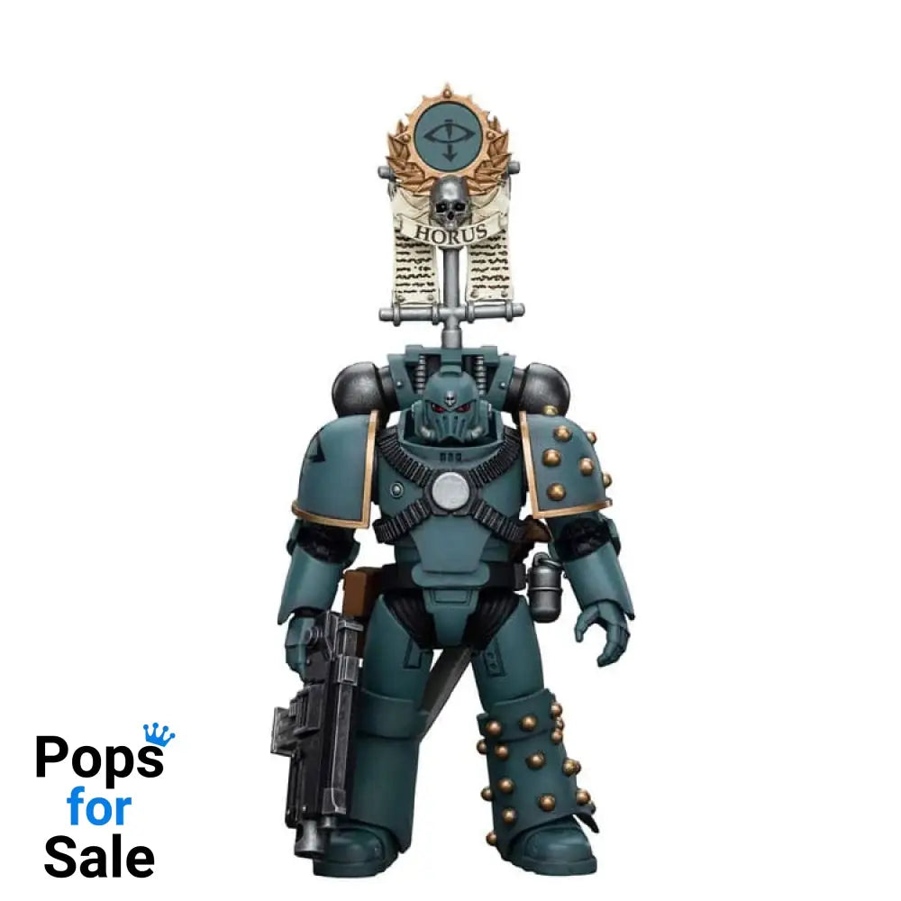 Warhammer The Horus Heresy Action Figure 1/18 Sons of Horus MKIV Tactical Squad Legionary with Legion Vexilla 12 cm