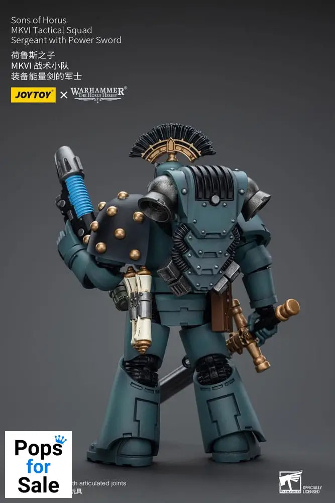 Warhammer The Horus Heresy Action Figure 1/18 Sons of Horus MKVI Tactical Squad Sergeant with Power Sword 12 cm