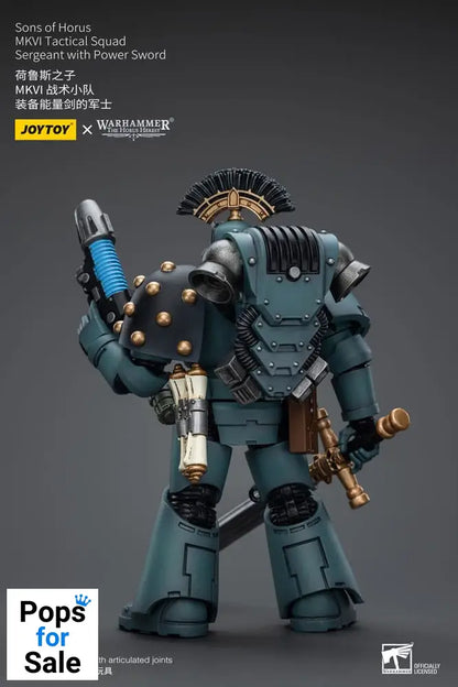 Warhammer The Horus Heresy Action Figure 1/18 Sons of Horus MKVI Tactical Squad Sergeant with Power Sword 12 cm