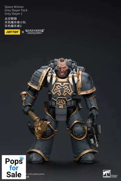 Warhammer The Horus Heresy Action Figure 1/18 Space Wolves Grey Slayer Pack Grey Slayer 2 12 cm Action figures