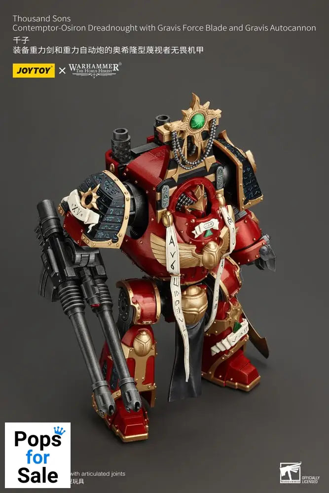 Warhammer The Horus Heresy Action Figure 1/18 Thousand Sons Contemptor-Osiron Dreadnought with Gravis Force Blade And Gravis Autocannon 30 cm