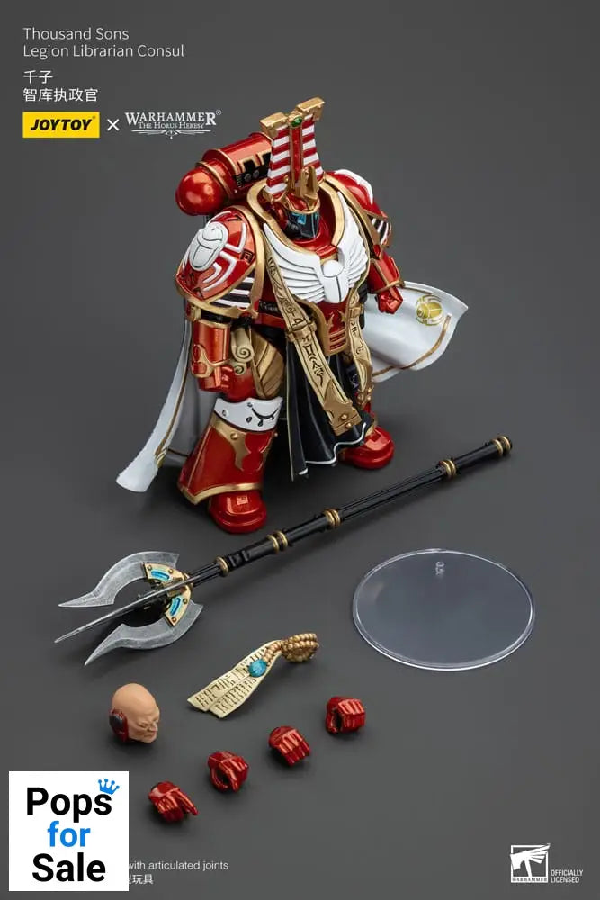 Warhammer The Horus Heresy Action Figure 1/18 Thousand Sons Legion Librarian Consut 16 cm