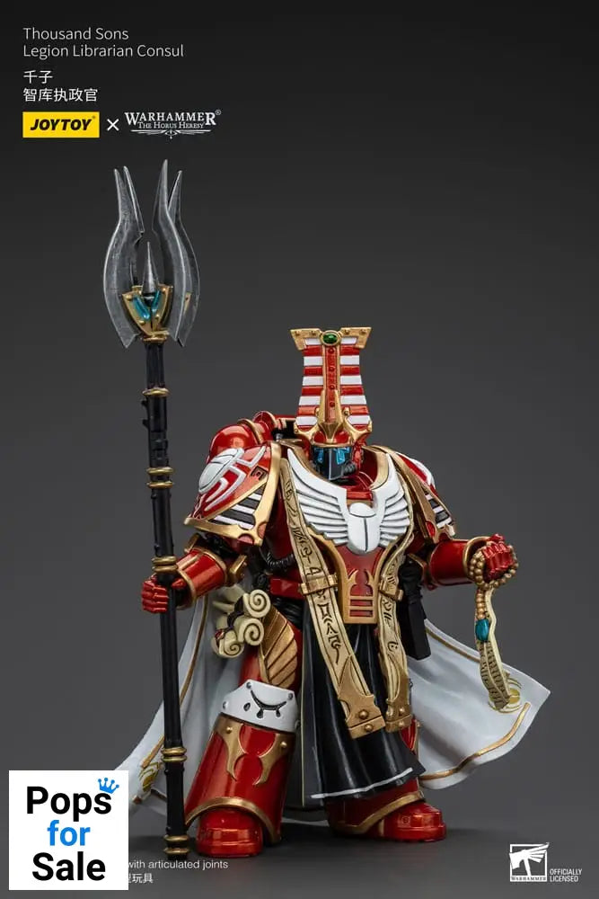 Warhammer The Horus Heresy Action Figure 1/18 Thousand Sons Legion Librarian Consut 16 cm