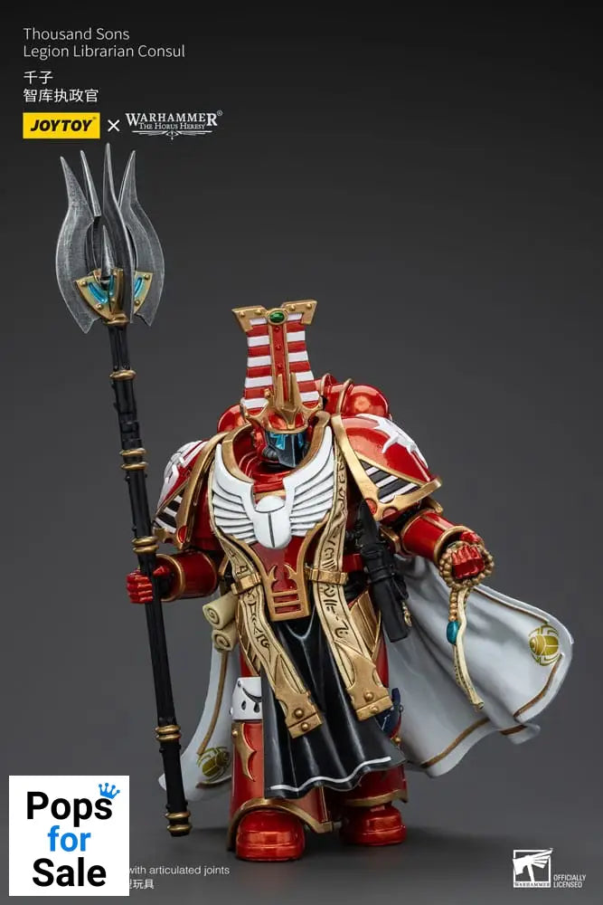 Warhammer The Horus Heresy Action Figure 1/18 Thousand Sons Legion Librarian Consut 16 cm