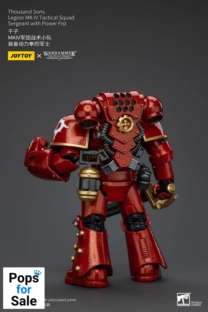 Warhammer The Horus Heresy Action Figure 1/18 Thousand Sons Legion MK IV Tactical Squad Sergeant with Power Fist 12 cm