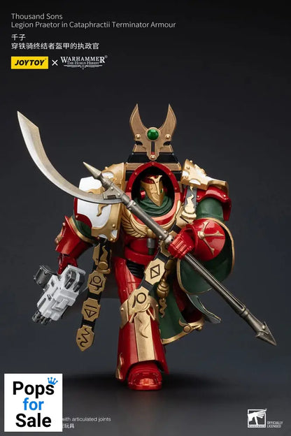 Warhammer The Horus Heresy Action Figure 1/18 Thousand sons Legion Praetor in Cataphractii Terminator Armour 12 cm
