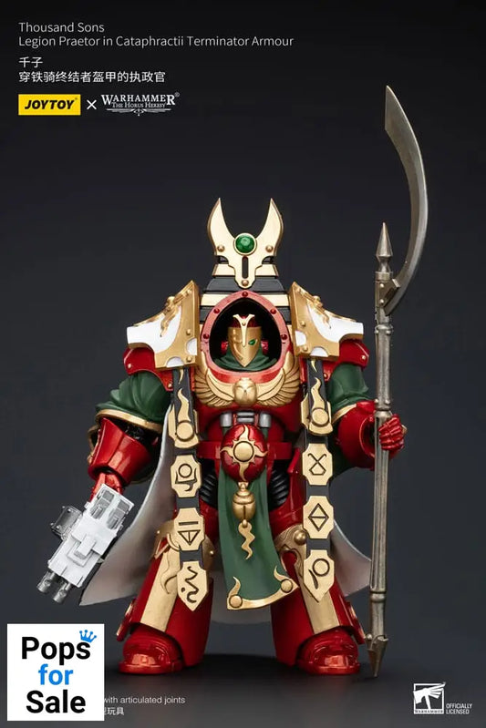 Warhammer The Horus Heresy Action Figure 1/18 Thousand sons Legion Praetor in Cataphractii Terminator Armour 12 cm