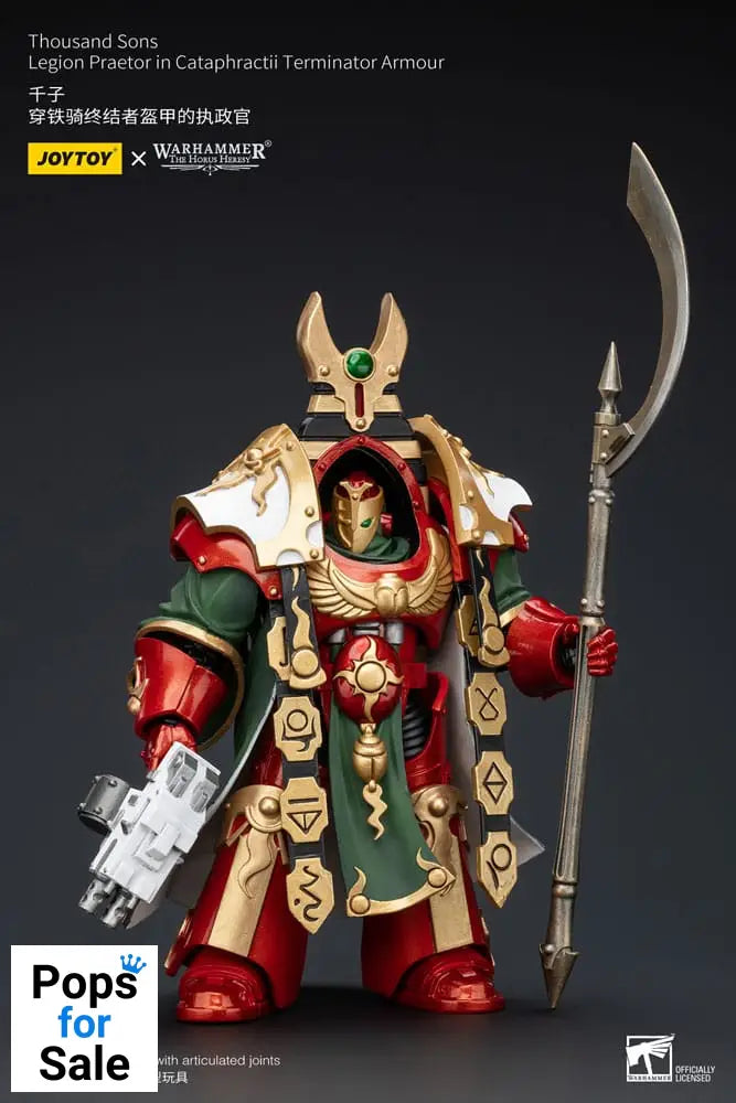 Warhammer The Horus Heresy Action Figure 1/18 Thousand sons Legion Praetor in Cataphractii Terminator Armour 12 cm