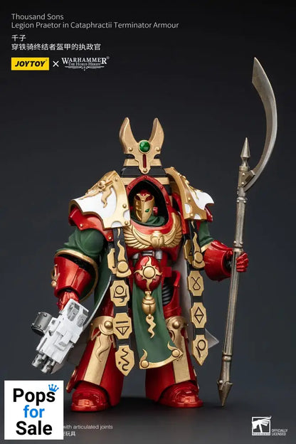 Warhammer The Horus Heresy Action Figure 1/18 Thousand sons Legion Praetor in Cataphractii Terminator Armour 12 cm
