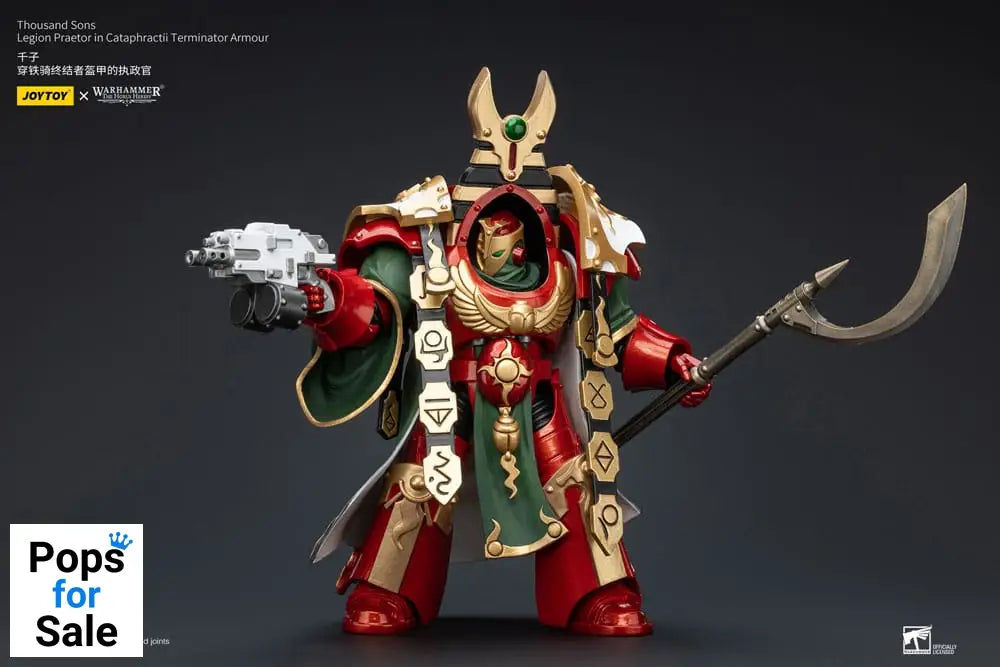 Warhammer The Horus Heresy Action Figure 1/18 Thousand sons Legion Praetor in Cataphractii Terminator Armour 12 cm