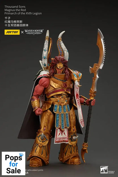 Warhammer The Horus Heresy Action Figure 1/18 Thousand sons Magnus the Red Primarch of the XVth Legion 12 cm Action