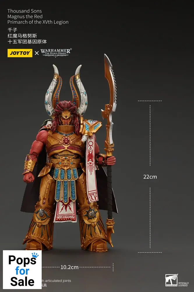 Warhammer The Horus Heresy Action Figure 1/18 Thousand sons Magnus the Red Primarch of the XVth Legion 12 cm