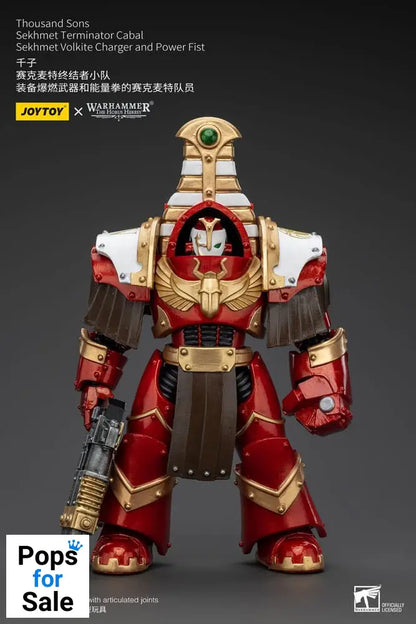 Warhammer The Horus Heresy Action Figure 1/18 Thousand Sons Sekhmet Terminator Cabal Sekhmet Volkite Charger and Power