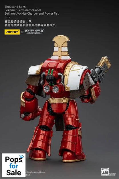 Warhammer The Horus Heresy Action Figure 1/18 Thousand Sons Sekhmet Terminator Cabal Sekhmet Volkite Charger and Power Fist 14 cm