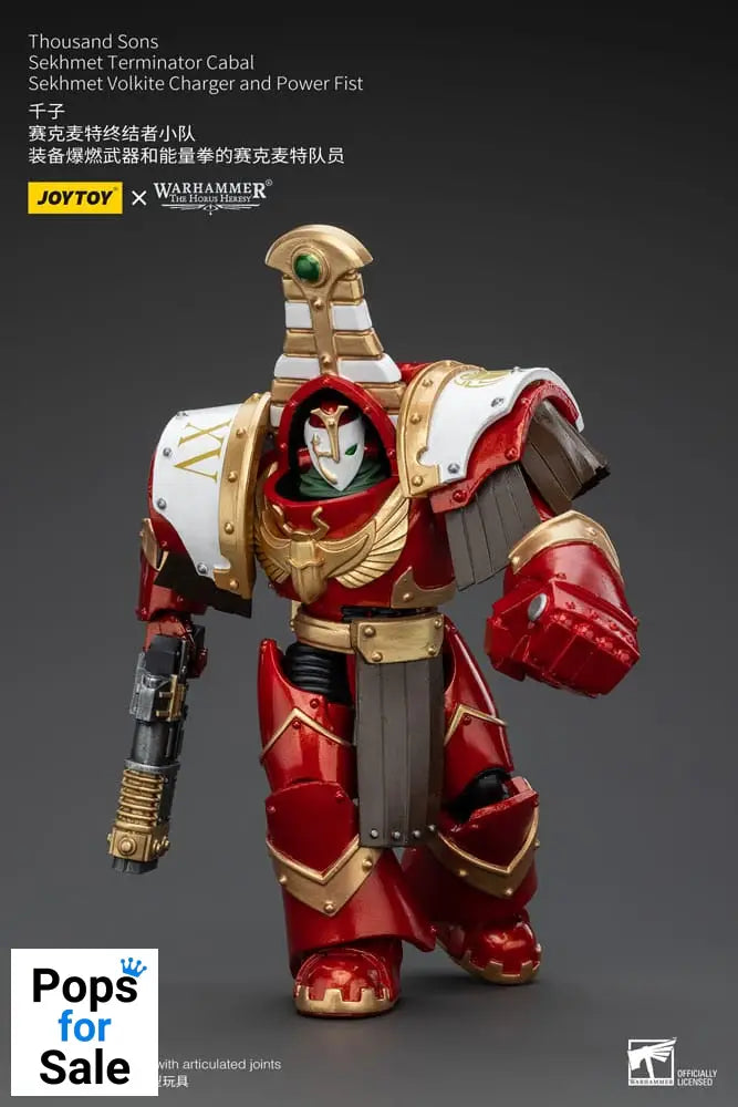 Warhammer The Horus Heresy Action Figure 1/18 Thousand Sons Sekhmet Terminator Cabal Sekhmet Volkite Charger and Power