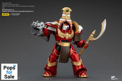 Warhammer The Horus Heresy Action Figure 1/18 Thousand Sons Sekhmet Terminator Cabal Sekhmet with Combi-Bolter and Achea Force Weapon 14 cm